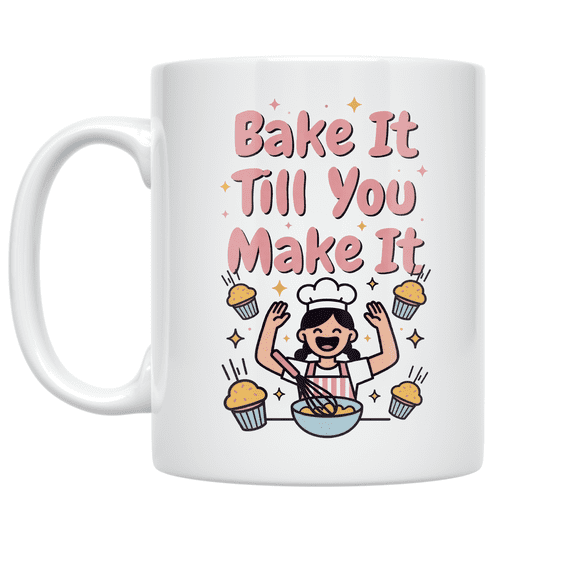 Bake It Till You Make It - Baking Enthusiast - 11 oz Ceramic Coffee Mug
