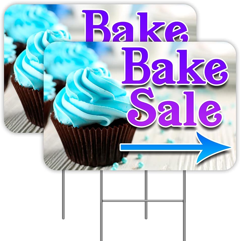 Aazon.co: Ini Donuts 2 Pack Yard Signs 16\" X 24\" - Double-Sided...