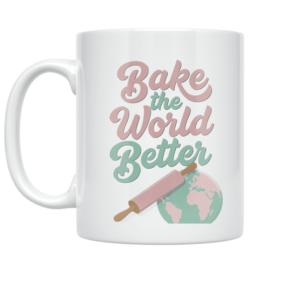 Bake the World Better - Baking Enthusiast - 11 oz Ceramic Coffee Mug