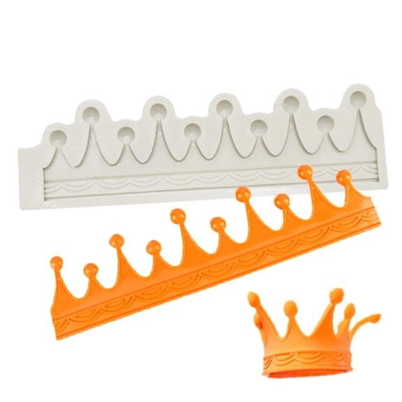 Bakeable Baking 3D Circle Crown Silicone Mould Fondant Cake Chocolate Cookie Decorating Mould Cake Tools