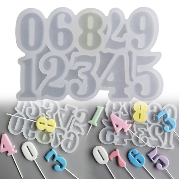 Bakeable Baking molds cake 1Pcs Silicone Number Cooker 3D Number For Birthday DIY Baking Cooker