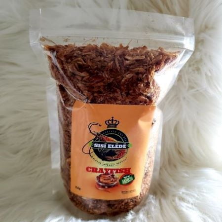 Baked 100% Natural Whole Crayfish by Sisi Elede - Dried Crayfish, African Nigerian Crayfish, African Food Grocery (150g)