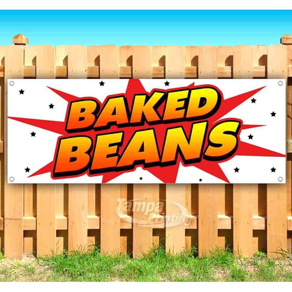 Baked Beans 13 oz Vinyl Banner With Metal Grommets