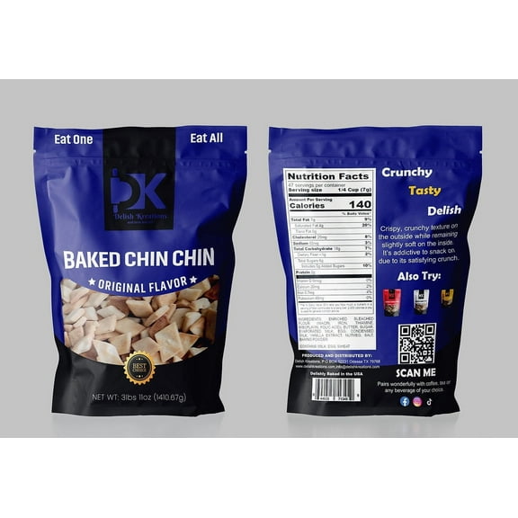 Baked Chin Chin Original Flavor 1 Gallon