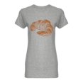 thumbnail image 1 of Baked Croissant Shaped T-Shirt Women -Image by Shutterstock, Female XX-Large, 1 of 2