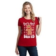 thumbnail image 1 of Baked Gingerbread Funny Christmas Women's T-shirt, 3XL, Red, 1 of 2