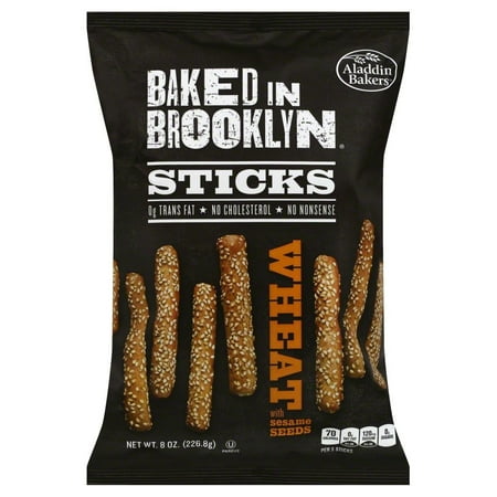 Baked In Brooklyn Sticks Snack, Wheat, 8 Oz