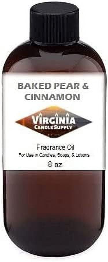 Baked Pear & Cinnamon Fragrance Oil 8 oz Bottle for Candle Making, Soap Making, Tart Making, Room Sprays, Lotions, Car Fresheners, Slime, Bath Bombs, Warmers