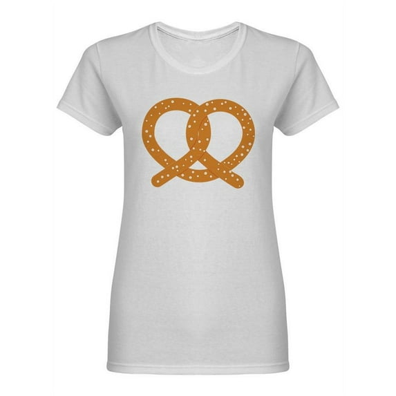 Baked Pretzel Shaped T-Shirt Women -Image by Shutterstock, Female XX-Large