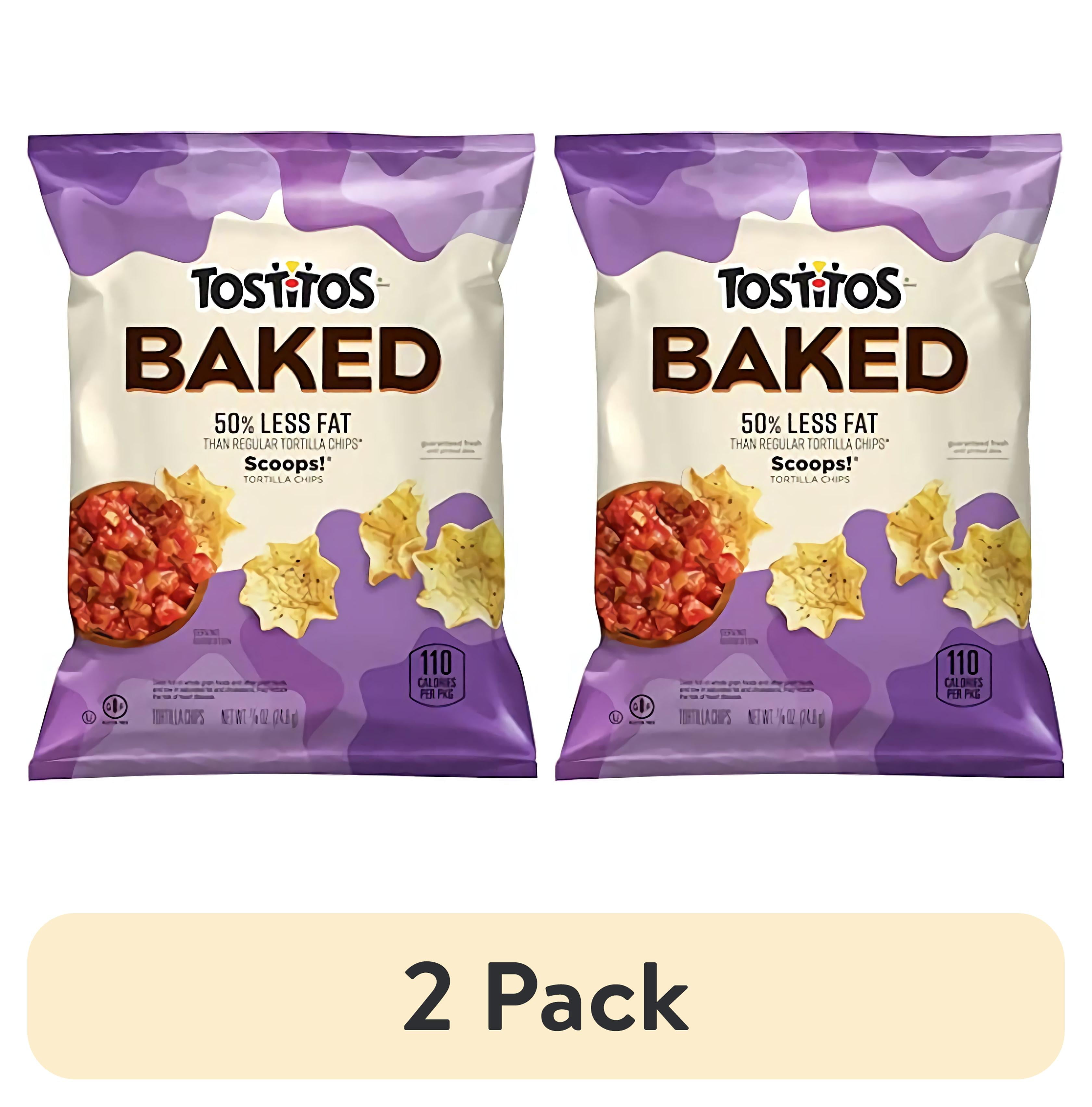 (2 pack) Baked Scoops Tortilla Chips Single Serve Bags, Curated by Tribeca Curations .875