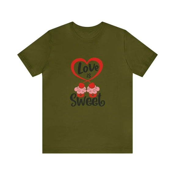 Baked Streetwear Unisex Jersey Short Sleeve Tee Love Is So Sweet