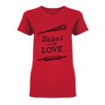 thumbnail image 1 of Baked With Love Design Shaped Tee Women's -Image by Shutterstock, 1 of 2