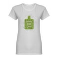 thumbnail image 1 of Baked With Love Food Phrase Shaped T-Shirt Women -Image by Shutterstock, Female XX-Large, 1 of 2