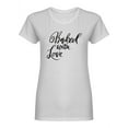 thumbnail image 1 of Baked With Love Phrase Logo Shaped T-Shirt Women -Image by Shutterstock, Female Large, 1 of 2