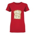 thumbnail image 1 of Baked With Love  Phrase Shaped T-Shirt Women -Image by Shutterstock, Female XX-Large, 1 of 2