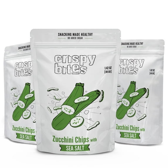 Baked Zucchini Chips, Oven BCF26 Baked No Oil Added, Vegetable Crisps ...