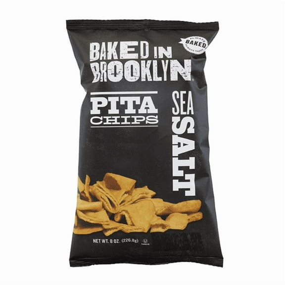 Baked in Brooklyn Pita Chips Sea Salt 8 oz
