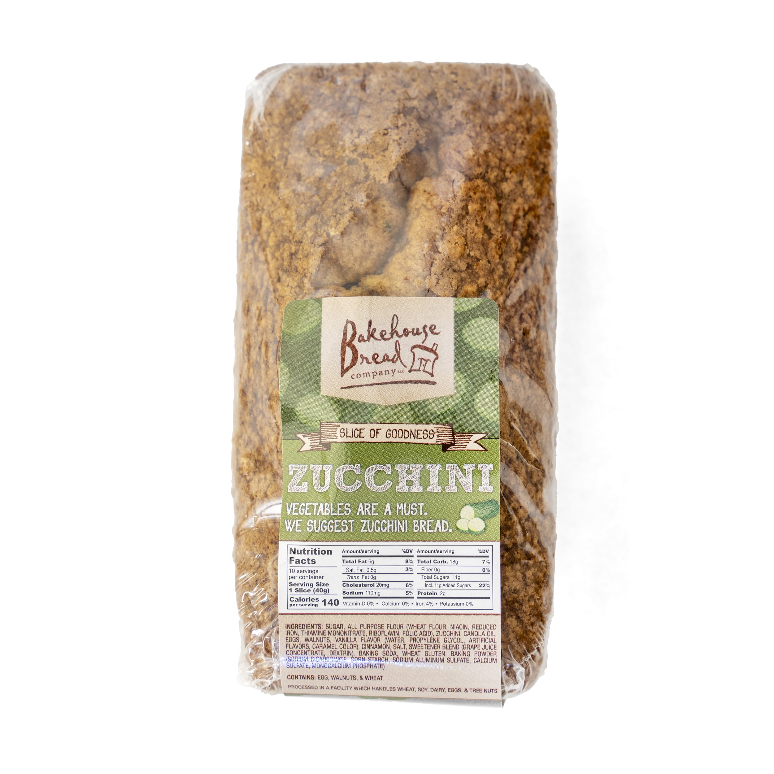 ハンサ ラクダ Bakehouse Bread Company Zucchini Bread 14oz, Regular Size Shelf