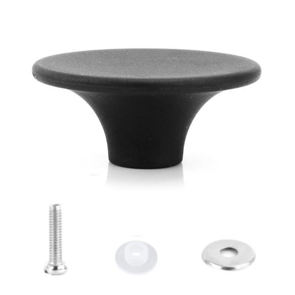 Bakelite Dutch Oven Knob Replacement Black Heat Resistant Pot Lid Handle Grip for Cast Iron Cookware Kettles and Pans 54mm