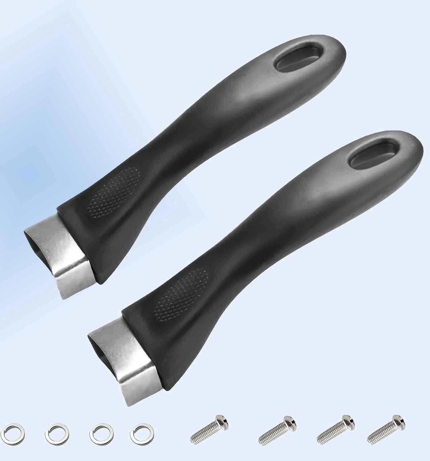 Bakelite Pot Handle Black Scald-Proof Long Handle Grip Replacement, with Screw