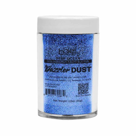 Bakell - Deep Ocean Ultra Fine Holographic Craft Glitter Dazzler Dust - 35g Jar