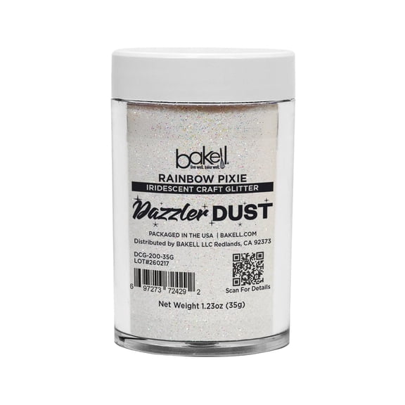 Bakell - Rainbow Pixie Ultra Fine Iridescent Craft Glitter Dazzler Dust - 35g Jar
