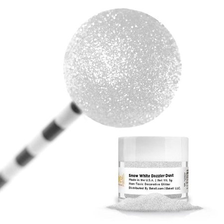 Bakell - Snow White Dazzler Dust - Arts and Crafts Glitter - Extreme Sparkle, 5g Jar