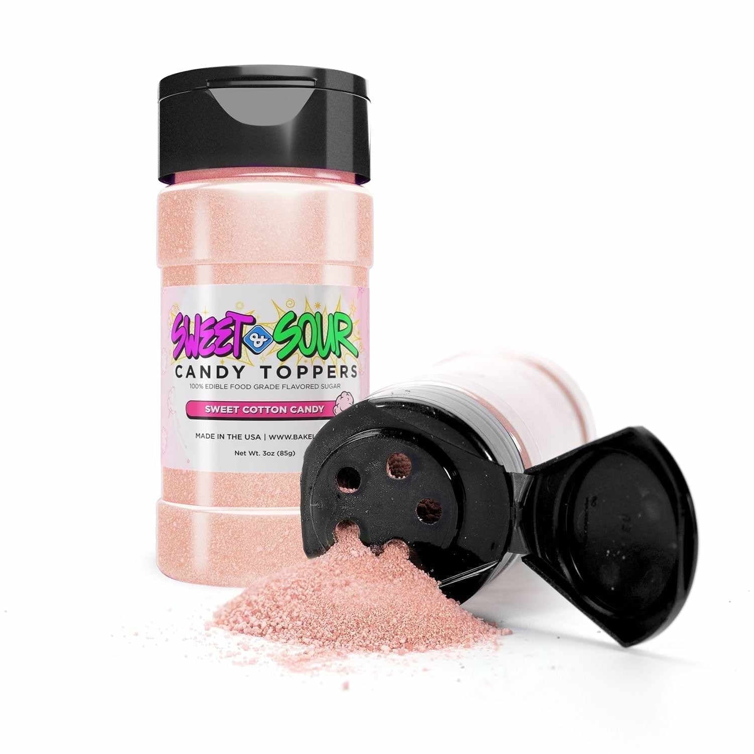 Toppers Powder Bakell - Sweet Cotton Candy Powder Toppers - Delicious Zest, 1x 85g ...