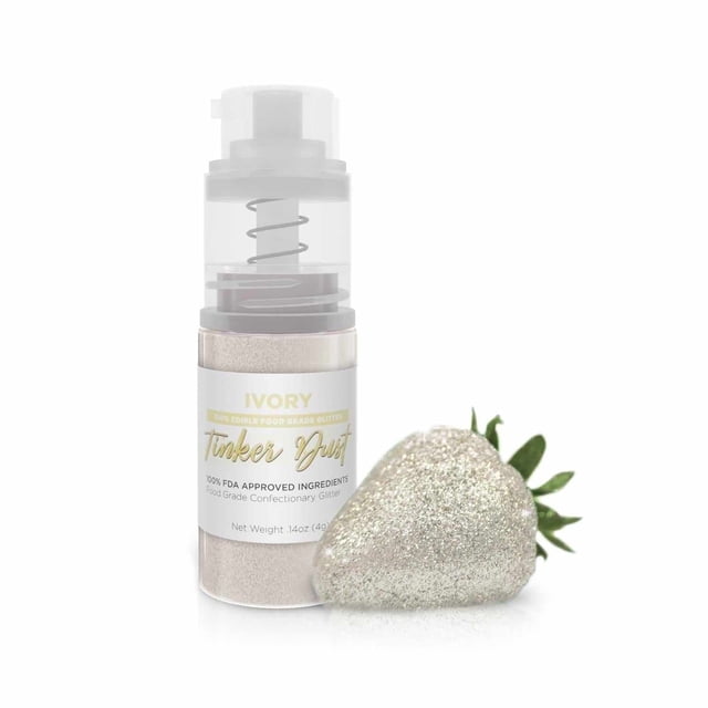 Bakell - Tinker Dust Ivory Edible Glitter - Vibrant Sparkle, 4g Spray ...
