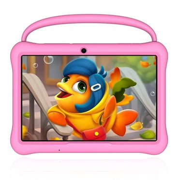Baken 10in Android 13 Tablet 2GB RAM 64GB ROM 1280*800 IPS HD Touchscreen Tablet with Quad-Core Processor, 2.4G&5G WiFi6 Google Play Tablet(Pink)