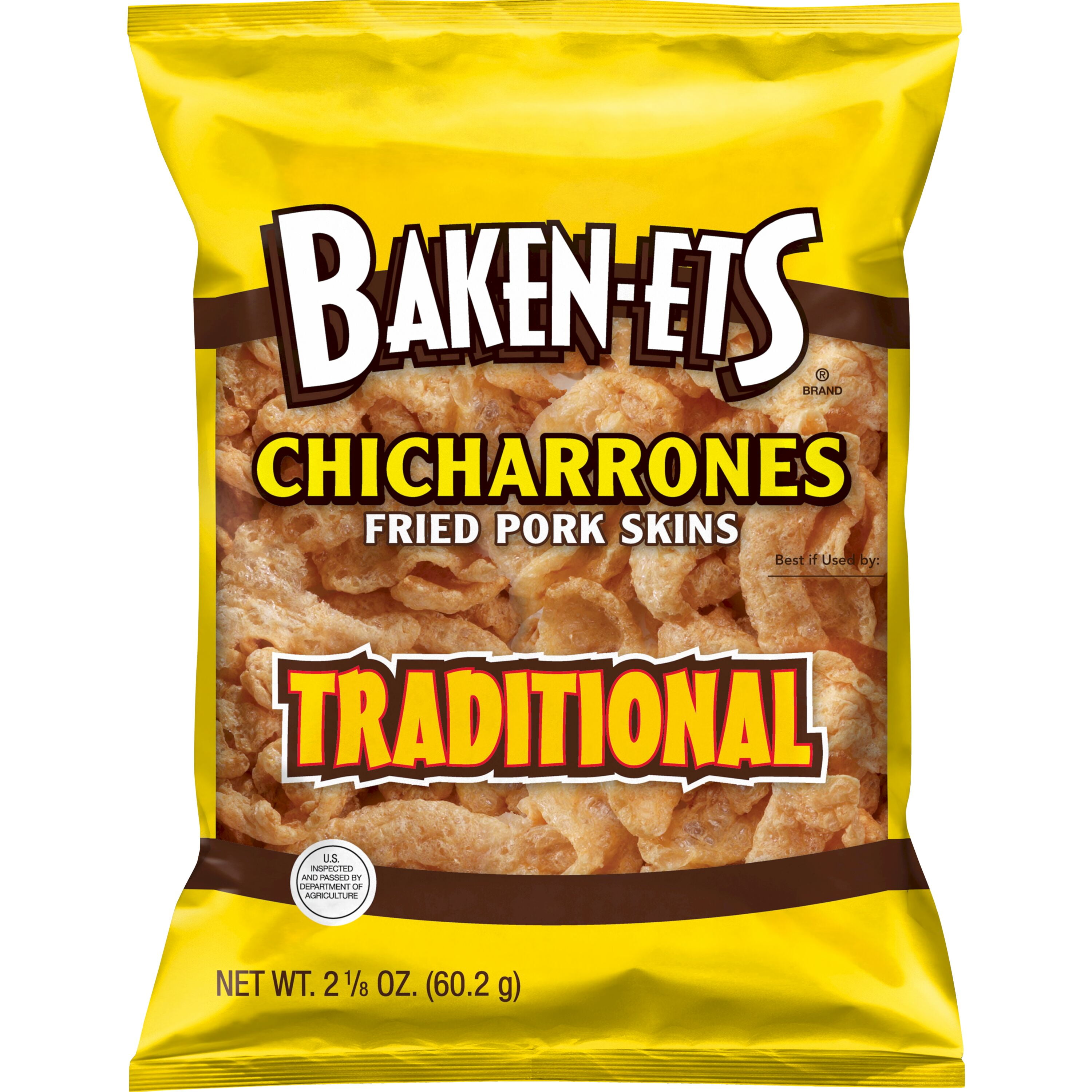 Traditional Fried Pork Skins, 2.125oz Bag