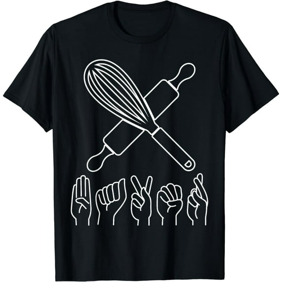 Baker ASL Baking American Sign Language Baking Lover T-Shirt