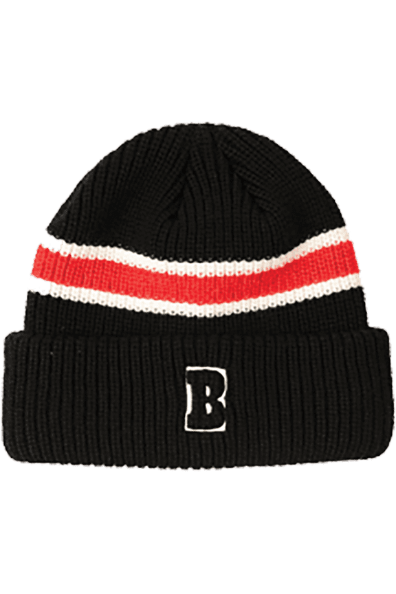 B Logo Beanie Black