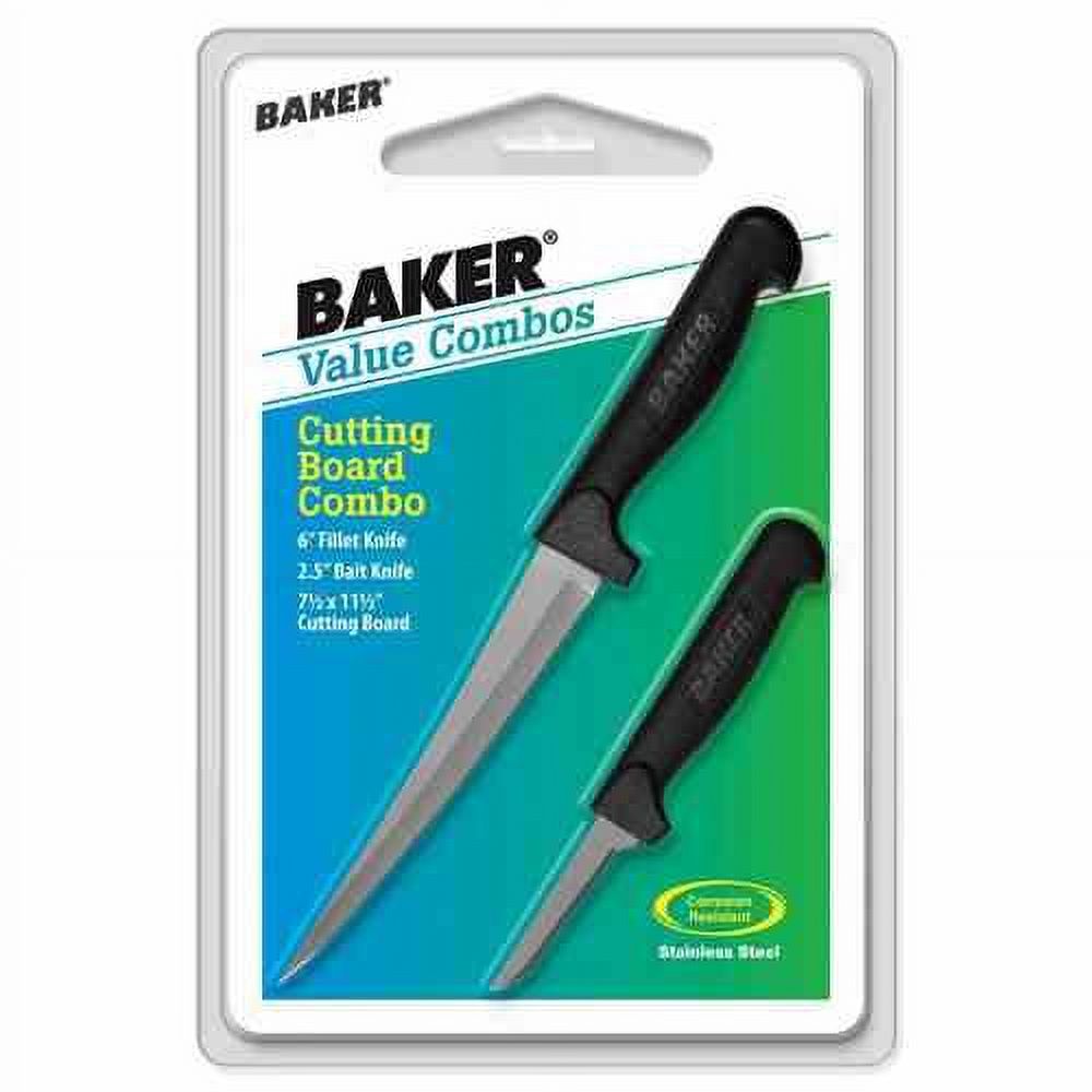 Baker BFC Cutting Board Combo w/Fillet & Bait Knife