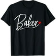 thumbnail image 1 of Baker Baking Heart Gift T-Shirt, 1 of 4