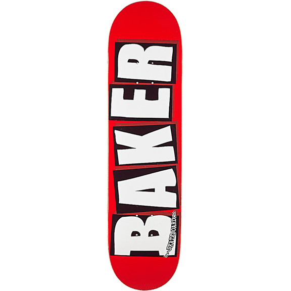 Baker Brand Logo Skateboard Deck 8 Red White (Deck Only)