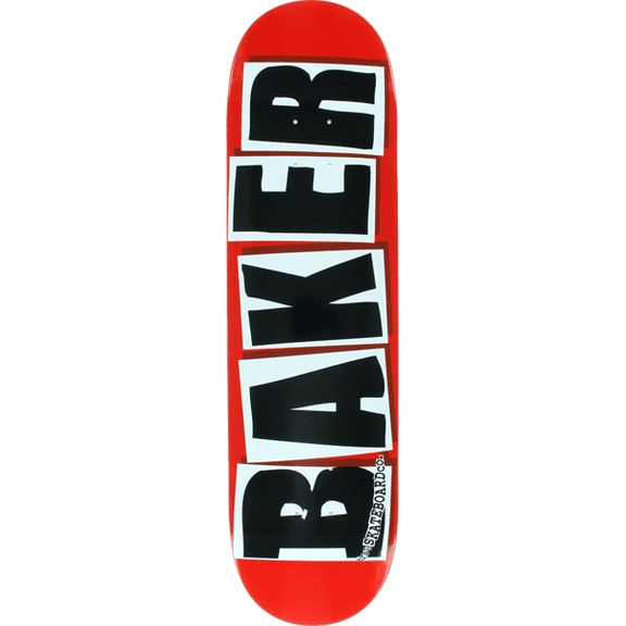 Baker Brand Logo Skateboard Deck 8.38 Red Black (Deck Only)