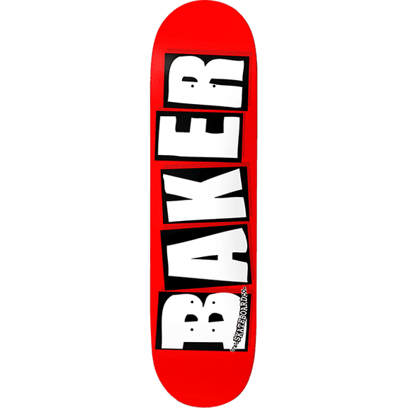 Baker Brand Logo Skateboard Deck 8.625 Red White (Deck Only)