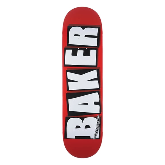 Baker Brand Logo Skateboard Deck - 8.5" Red/White (Deck Only)