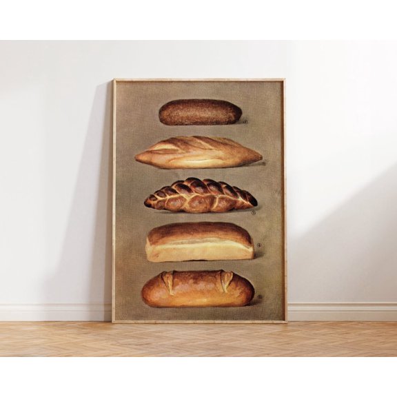 Baker Bread Decorative Wall Gallery Wall Art Unframed Paper Print