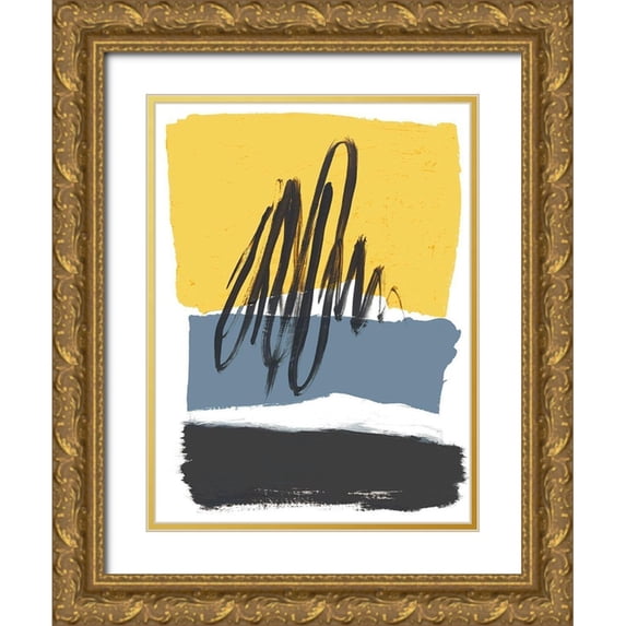 Baker, Bronwyn 19x24 Gold Ornate Wood Framed with Double Matting Museum Art Print Titled - Every Which Way No. 1