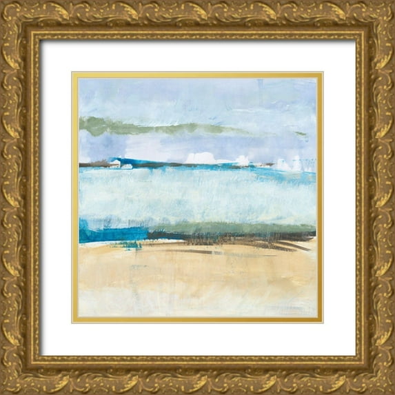 Baker, Bronwyn 20x20 Gold Ornate Wood Framed with Double Matting Museum Art Print Titled - Detour 2