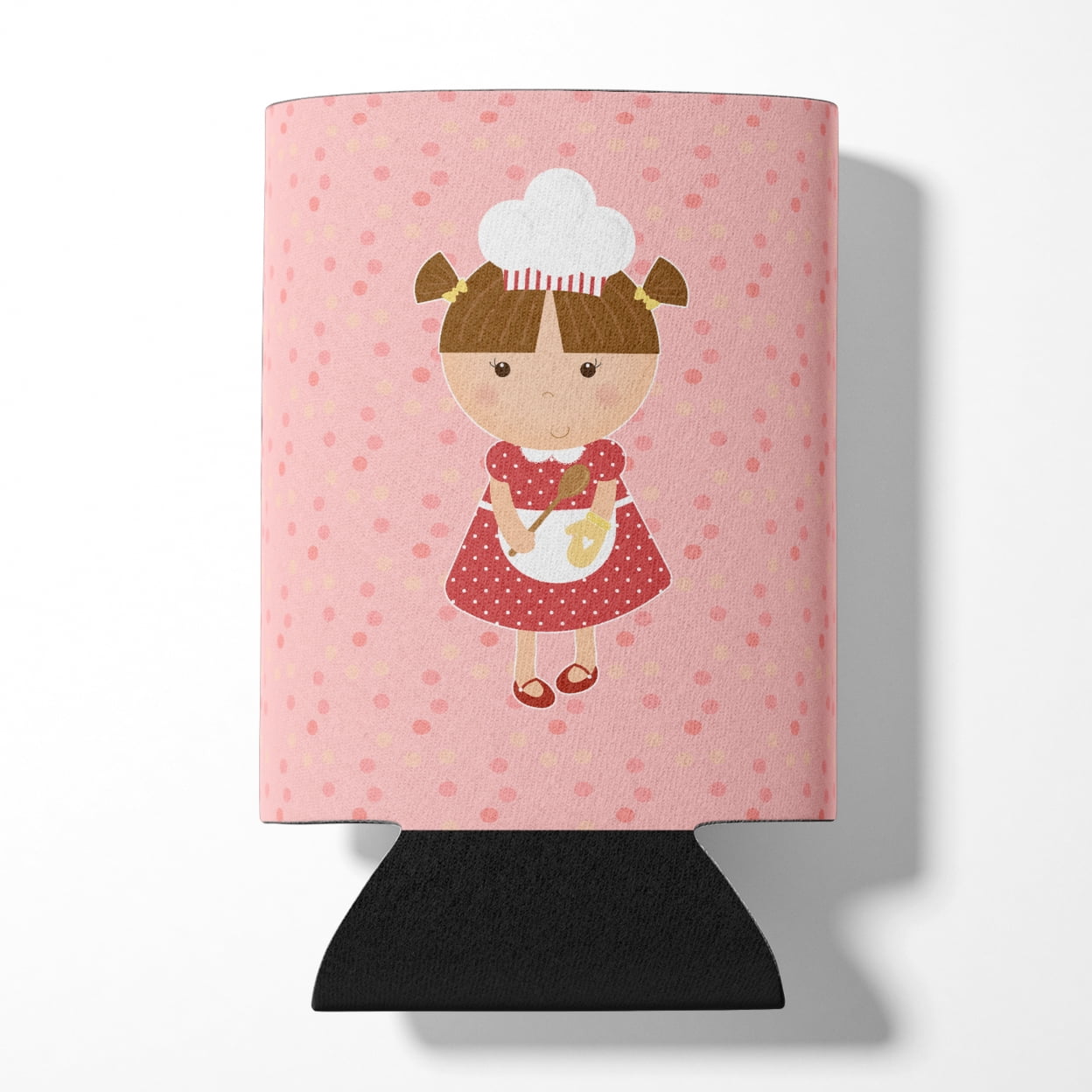 Baker Brunette on Pink Can or Bottle Hugger