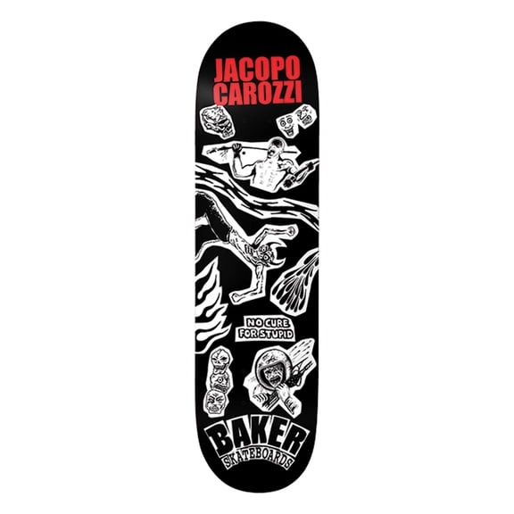 Baker Carozzi Divine Evil Skateboard Deck - 8.25" (Deck Only)