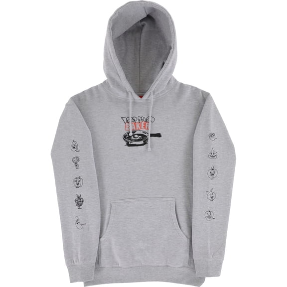 Baker Deep Fried Hoodie Sweatshirt Small Heather Grey