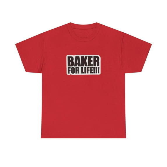 Baker For Life Skateboard Skate 2000s Vintage Classic T Shirt Design Print - Red / XL