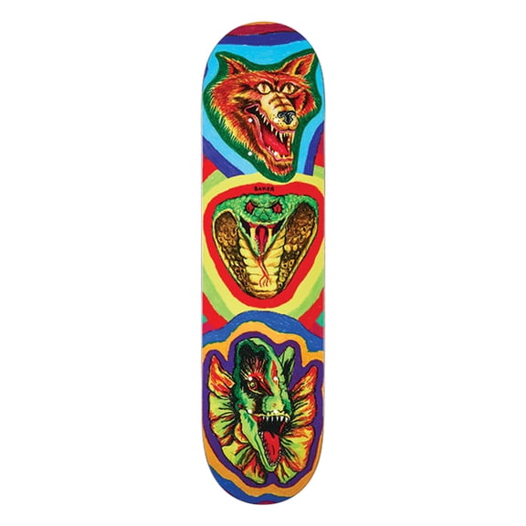Baker Hawk Fried Beast Skateboard Deck - 8.0" (Deck Only)