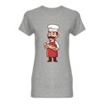 thumbnail image 1 of Baker Holding Loaf Of Bread Shaped T-Shirt Women -Image by Shutterstock, Female Large, 1 of 2