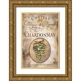thumbnail image 1 of Baker, Mary Beth 11x14 Gold Ornate Wood Framed with Double Matting Museum Art Print Titled - Still Life Wine Label X, 1 of 4