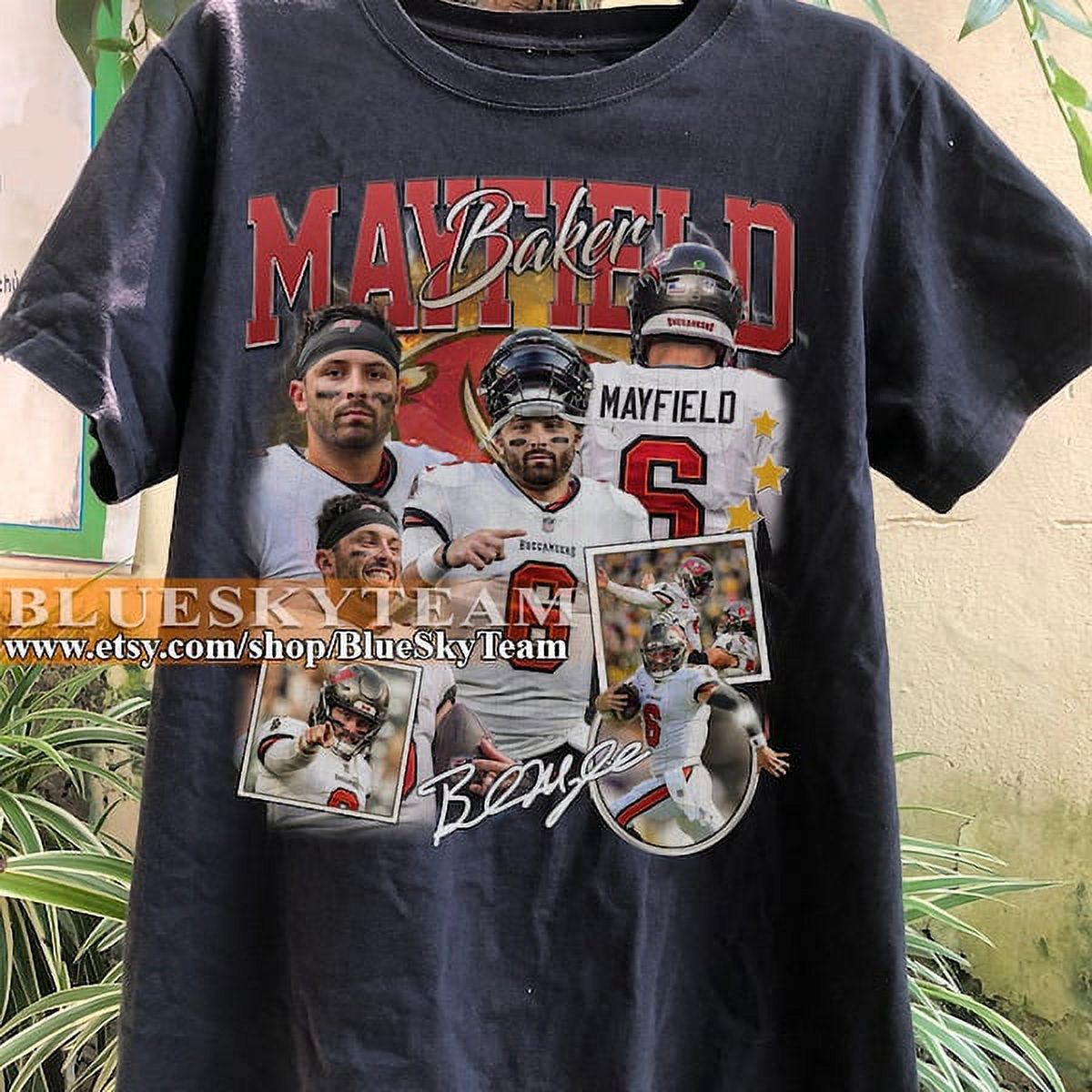 Baker Mayfield Football Shirt, Game Day 90s Retro Graphic Tee, Vintage